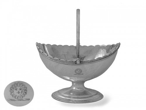 George III Silver Sugar Basket 1790